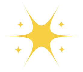 Obraz premium Yellow Sparkle Star