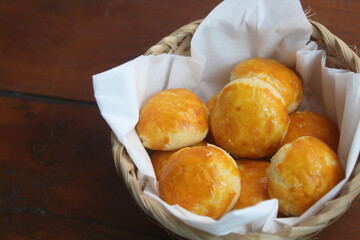 Nastar is one of the Eid pastries made from a mixture of flour, butter and eggs filled with pineapple jam.