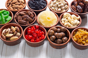 Mix of dried and candied fruits and nuts