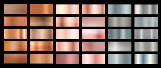 Set of different surfaces on black background, top view. Banner design