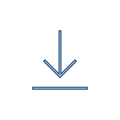 Download icon vector. Download sign and symbol