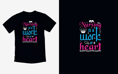 Nursing Heroes, Compassion in Action, Nursing Strong, Compassion in Care T-shirt Design