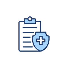 Medical insurance icon vector. health insurance sign and symbol