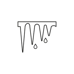 Defrost line icon. Vector illustration. EPS 10.