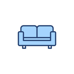 Sofa icon vector. sofa sign and symbol. furniture icon