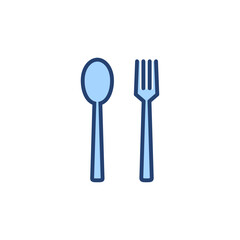 spoon and fork icon vector. spoon, fork and knife icon vector. restaurant sign and symbol