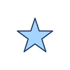 Star icon vector. rating sign and symbol. favourite star icon