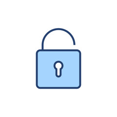 Unlock icon vector. Unlock sign and symbol. unlocked padlock icon