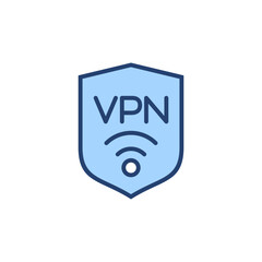 Vpn icon vector. Private network sign and symbol. virtual private network icon.