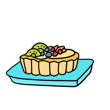 fruit pie sweet cute