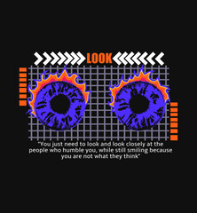 Abstract illustration futuristic purple and blue Poster t shirt design, vector graphic, typographic poster or tshirts street wear and Urban style