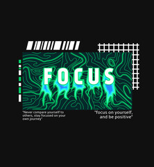 Abstract illustration futuristic green and blue Poster t shirt design, vector graphic, typographic poster or tshirts street wear and Urban style