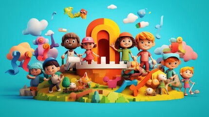 International Childrens Day 20th November Generative AI