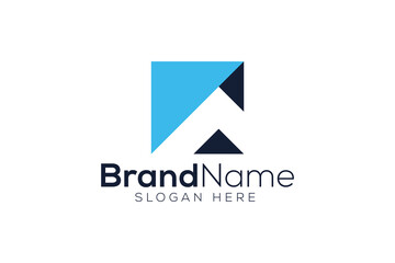 Trendy Professional real estate home logo design vector template