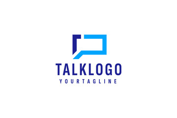 talk logo vector icon illustration