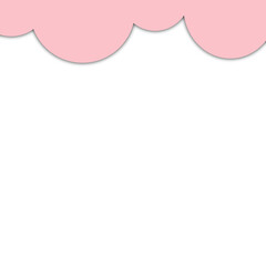 Pink Cloud Paper Cut