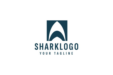 shark logo vector icon illustration