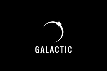 galactic logo vector icon illustration