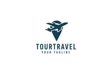 tour and travel logo vector icon illustration