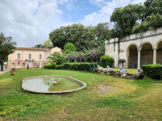 fountain in the garden