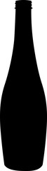 Beer Bottle Silhouette Illustration Vector