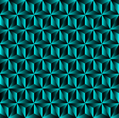 abstract seamless geometric background in green and black
