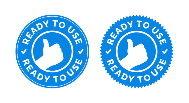 Ready to use vector icon. Blue color, thumb, checklist, circle. Vector Illustration