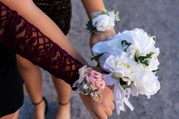 Group Portraits for High School Homecoming Formal