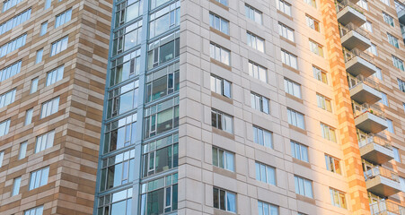 Modern office buildings symbolize progress, prosperity, and ambition in the real estate business. Architectural marvels defining success