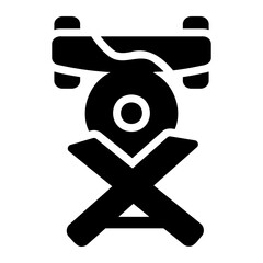 lumberjack glyph icon