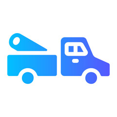pickup truck gradient icon