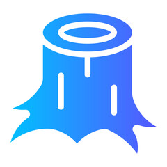 tree cut gradient icon