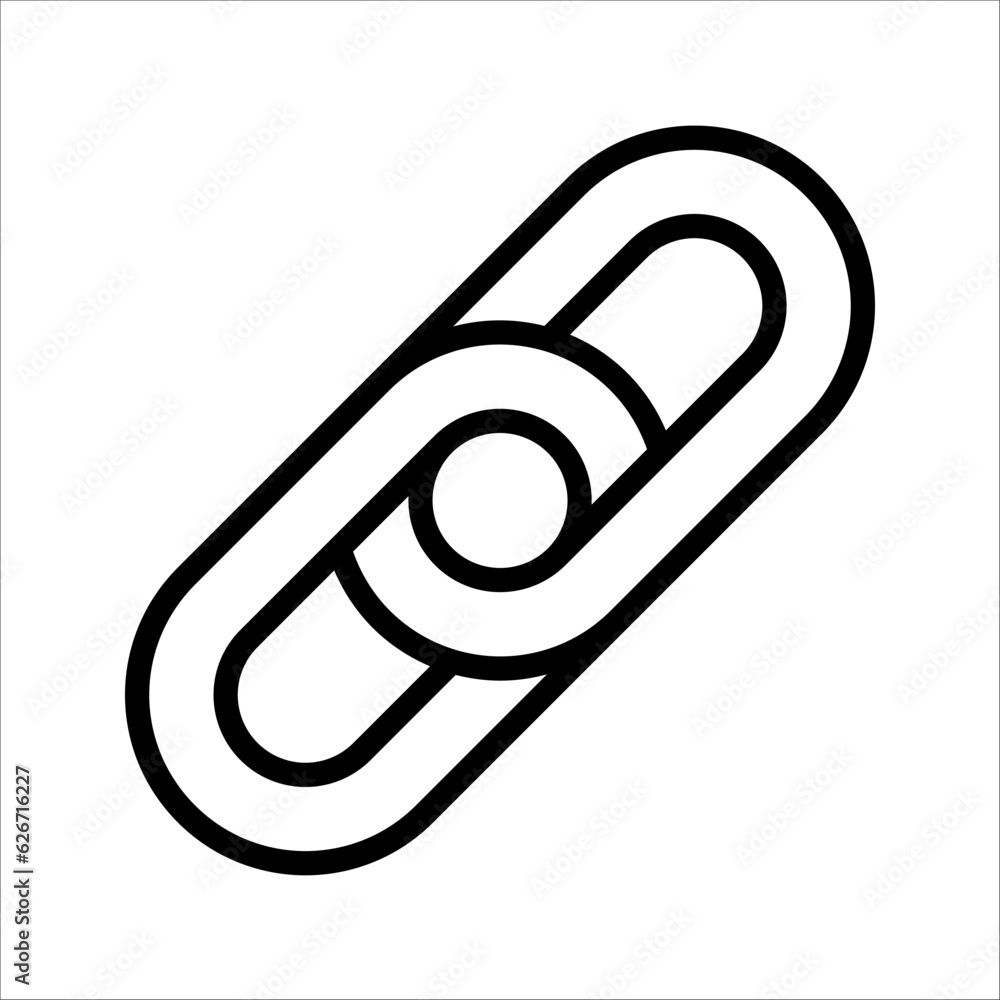 Aufkleber chain icon isolated vector element. hyperlink chain symbol. link chain icon design. vector illustrat