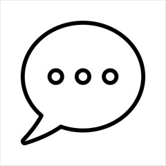 Contact us icon, High quality black outline pictogram for web site design and mobile apps. Vector illustration on a white background.