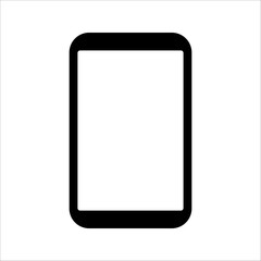 phone vector with blank white screen isolated on white background. eps 10