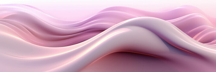 Obraz premium Background of soft pastel pink waves