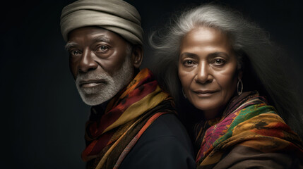 Fototapeta premium Beautiful elderly couple