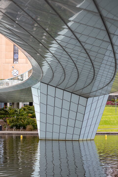 Under the River Torrens foot bridge in Adelaide south australia