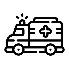 ambulance Line Icon