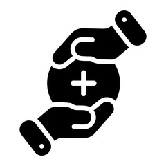 Obraz premium healthcare Solid icon