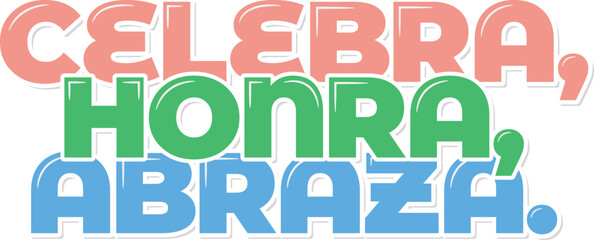 A captivating lettering vector design expressing celebration, honor, and embrace.