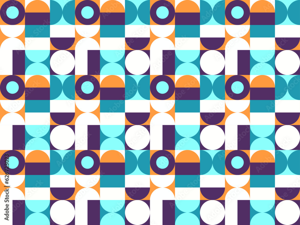 Poster geometry minimalistic artwork poster with simple shape and figure. abstract vector pattern design in