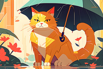 cat with umbrella
Generative AI