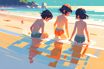 children swimming
Generative AI