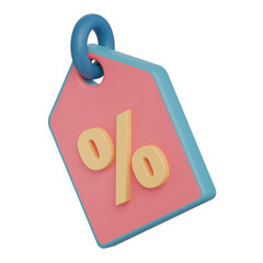 3D rendering discount delivery icon