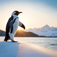 penguin on the beach