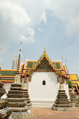 Fototapeta premium Thai temple landscape, traditional temple 