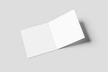 Blank Bifold Paper Mockup