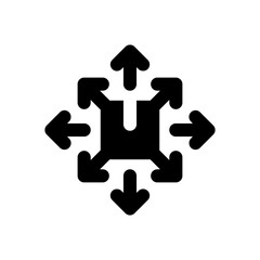 distribution glyph icon