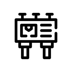 billboard line icon